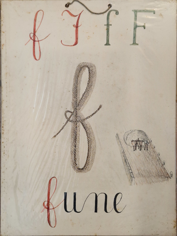 Alfabetiere artistico - fune