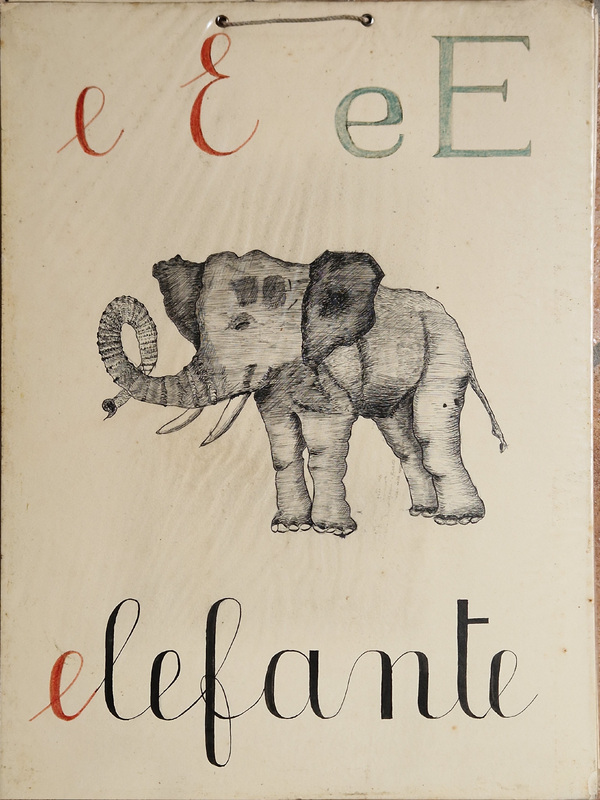 Alfabetiere artistico - elefante