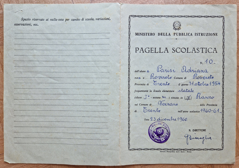 Pagella 1960/61
