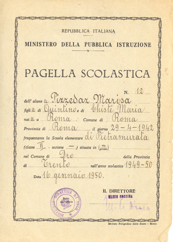 Pagella 1949/50