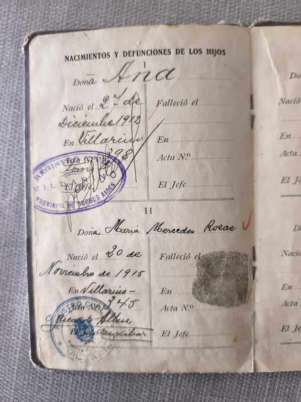 Libreta de familia Negrioli Cairet - 3
