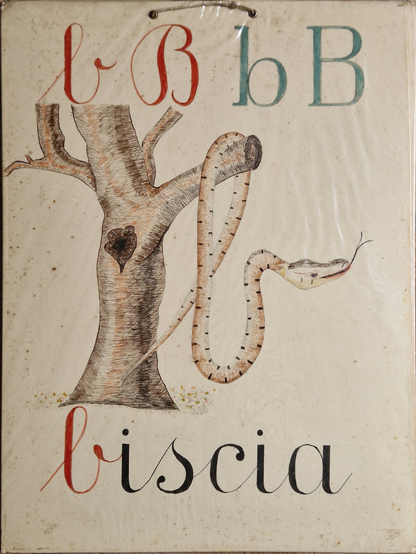 Alfabetiere artistico - biscia