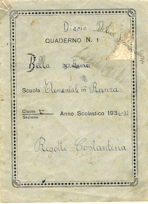 Quaderno con propaganda fascista