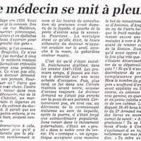 Et le médecin se mit à pleurer...