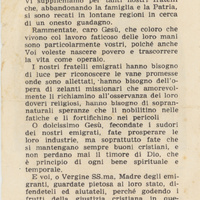 Ricordo della celebrazione della Giornata Nazionale dell'emigrante 1952 - retro