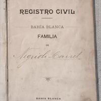 Libreta de familia Negrioli Cairet - 1