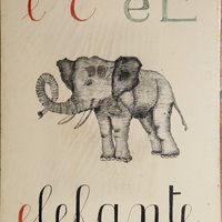 Alfabetiere artistico - elefante