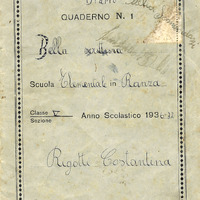 Quaderno con propaganda fascista