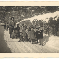 Passeggiata sulla neve