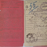 Passaporto di Dallapè Giovanni - prima pagina